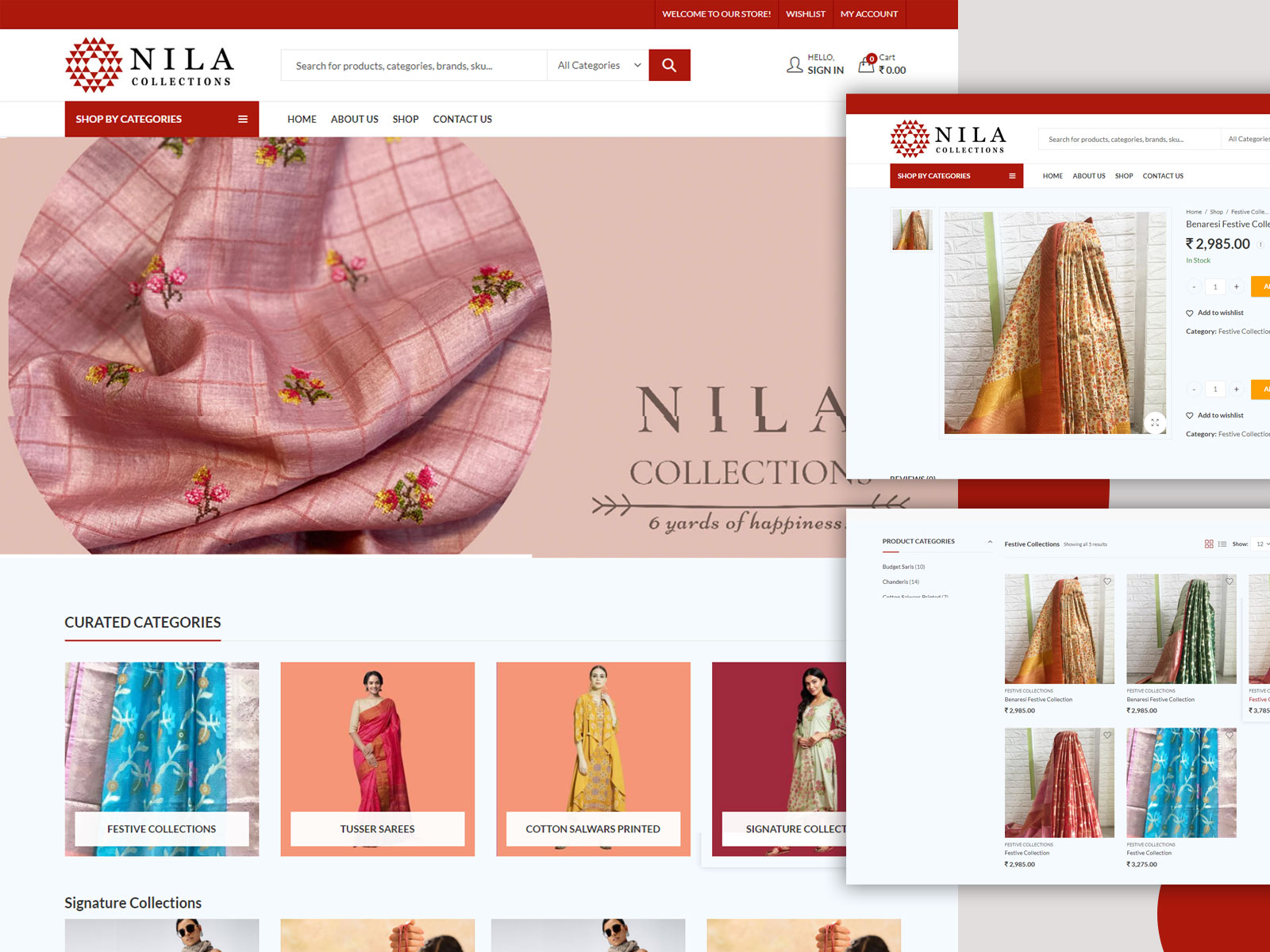 Fashion store E-commerce web