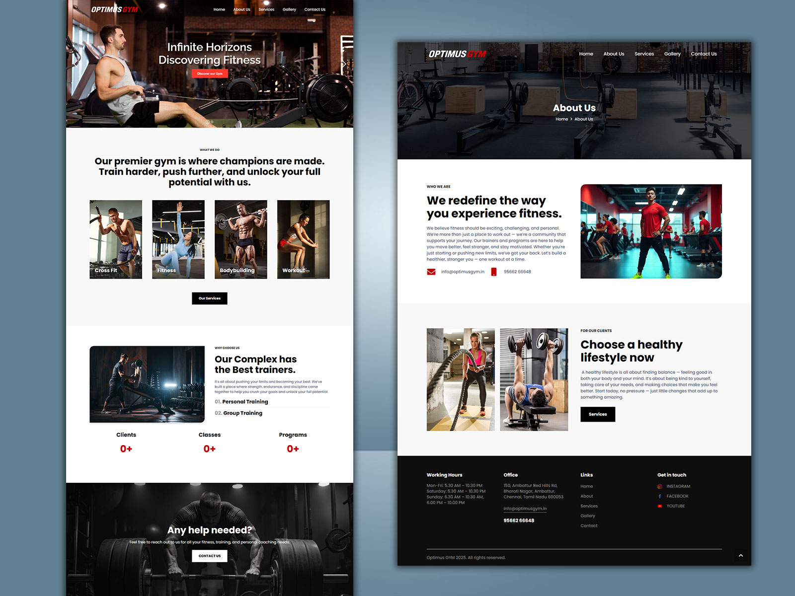 Gym website