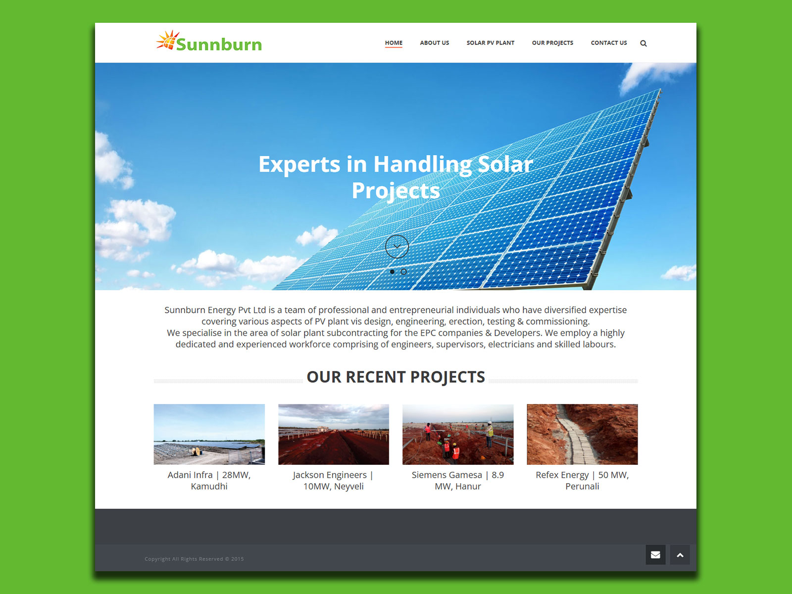 Website for Solar Energy Sector