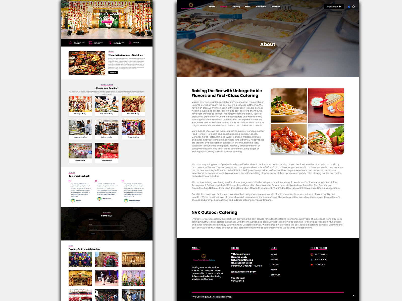 Website for Catering Business